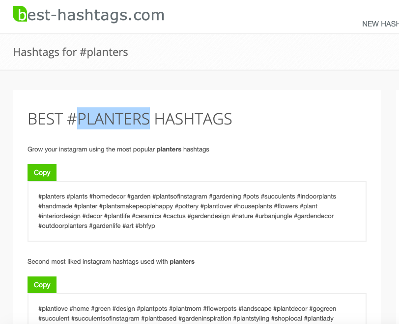 Research for the hashtags that are most searched for on Instagram